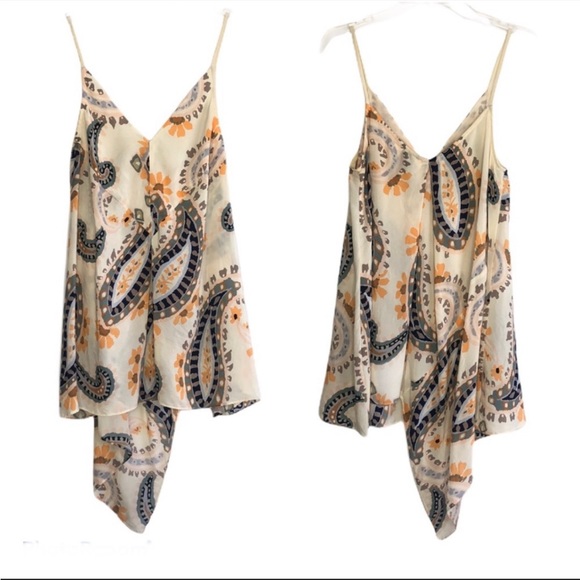 Anthropologie HD in Paris Silk Paisley Spaghetti
Strap Top size 2 - Picture 2 of 8